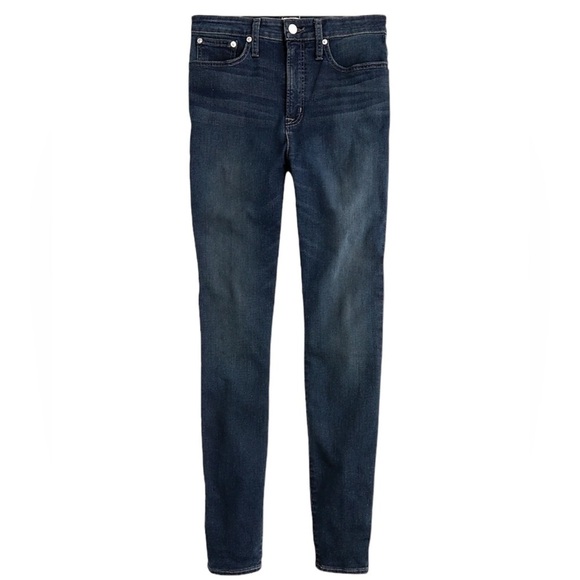 J Crew Jeans 30W Denim Dark Grey Lake‎ Wash Curvy Toothpick Ankle Med Ab252 Nwot - Picture 1 of 15